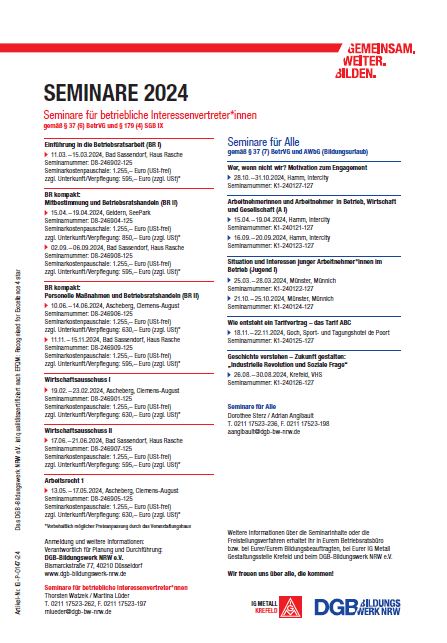 2024 IGM Krefeld Aushang
