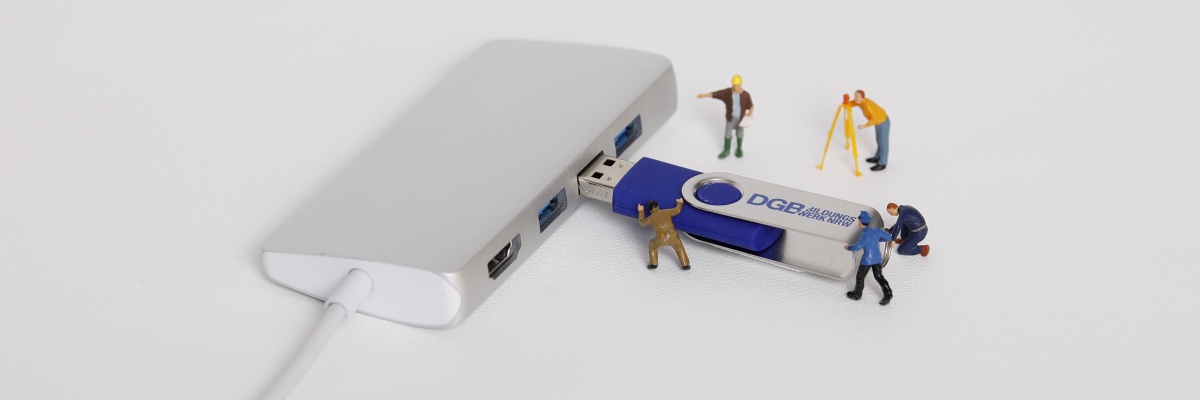 USB-Stick in Bearbeitung